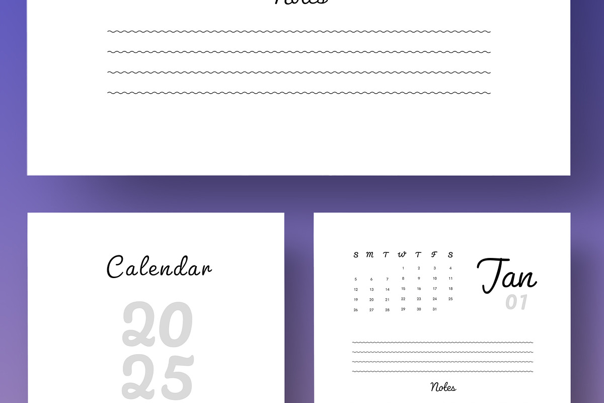 Minimalist 2025 Calendar Template, a Social Media Template by MightyDesign (Photo 3 of 8)