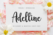 Adelline | beautiful elegant font, a Script Font by great19 (Thumbnail 9 of 9)