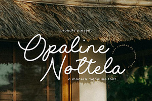 Opaline Nottela Font, a Handwritten Font by Timurtype