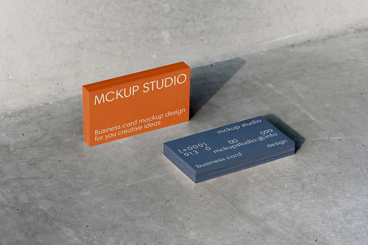 3 Business card mockup, an Advertising Mockup by eezo (Photo 10 of 10)