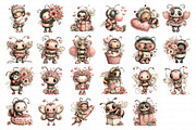 Quirky Funny Valentine Bee Clipart, an Illustration by Daily.Designs (Thumbnail 3 of 5)