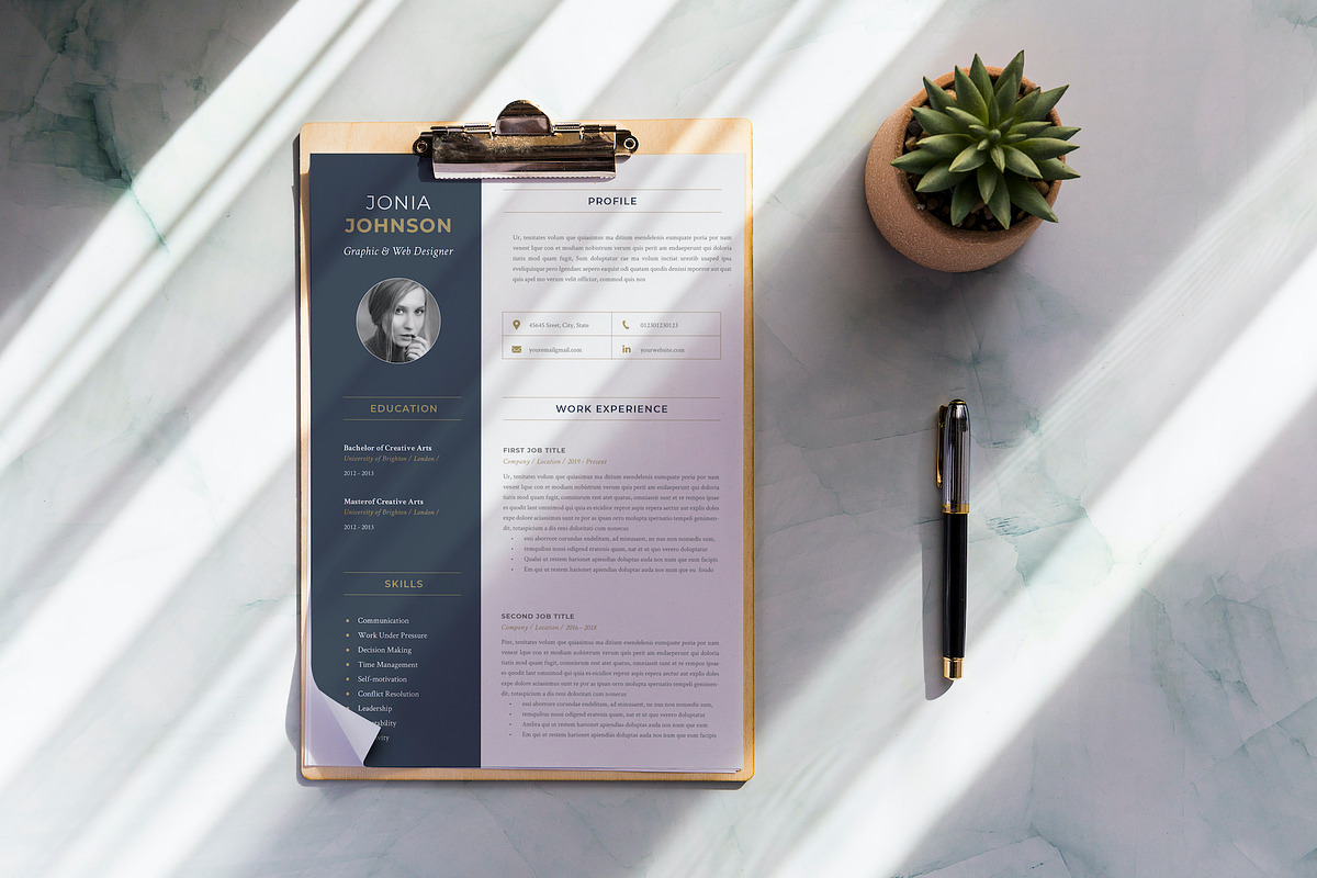 CV / Resume Mockup, a Product Mockup by Best Project (Photo 2 of 4)
