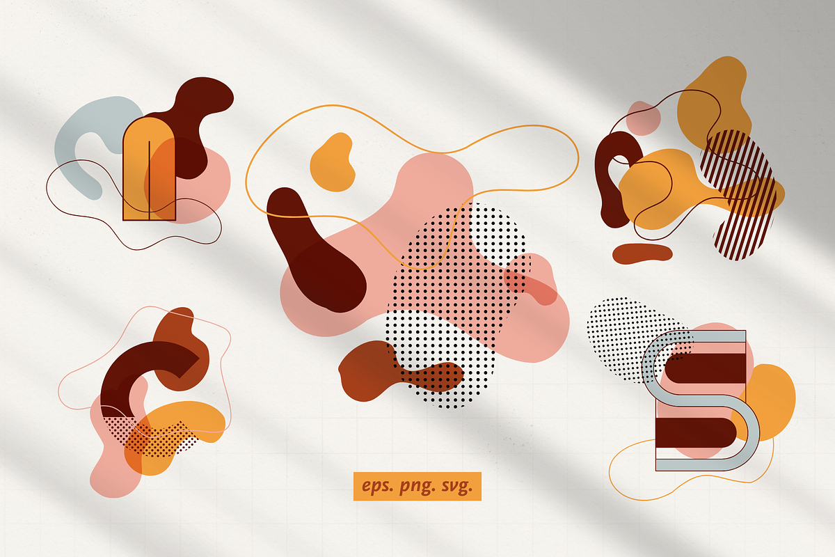 Boho Abstract Geometric Alphabet, an Object Graphic by Iryna Danyliuk (Photo 5 of 7)