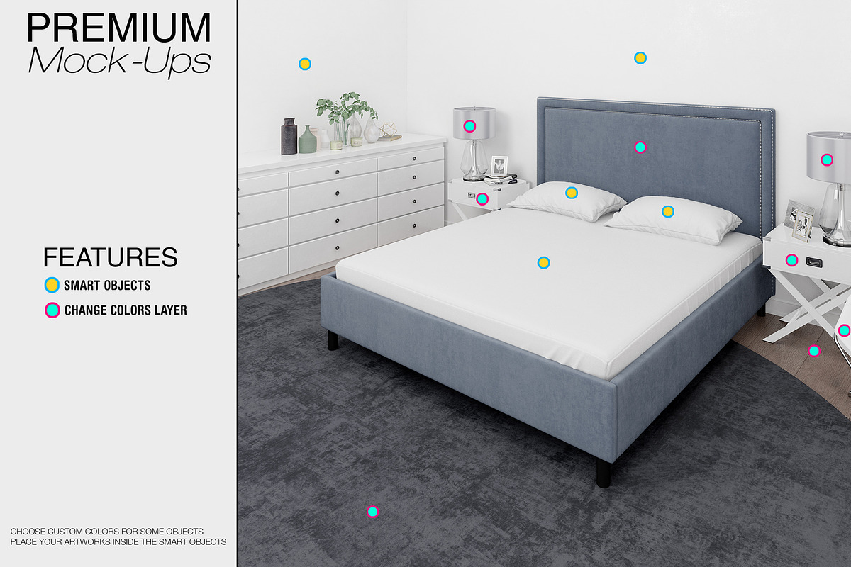 Bedding Mockups - Duvet Sheet Shams, a Product Mockup by mock-ups (Photo 4 of 22)