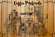 Watercolor Coffee Black Parleante, a Food Illustration by Graphobia (Thumbnail 5 of 8)