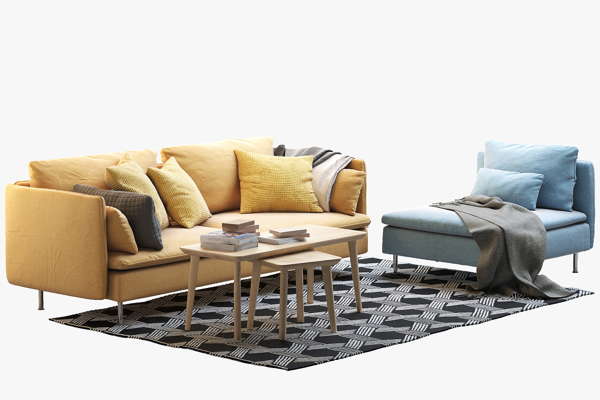 6 sofa set 3d model, a Furniture 3D Model by 3dmitruk (Photo 45 of 61)