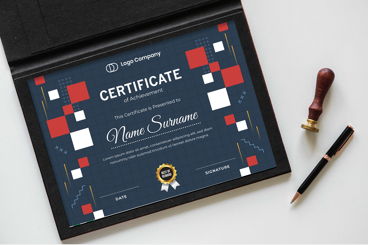 Certificate Template, a Stationery Template by Panen Creative (Photo 2 of 3)