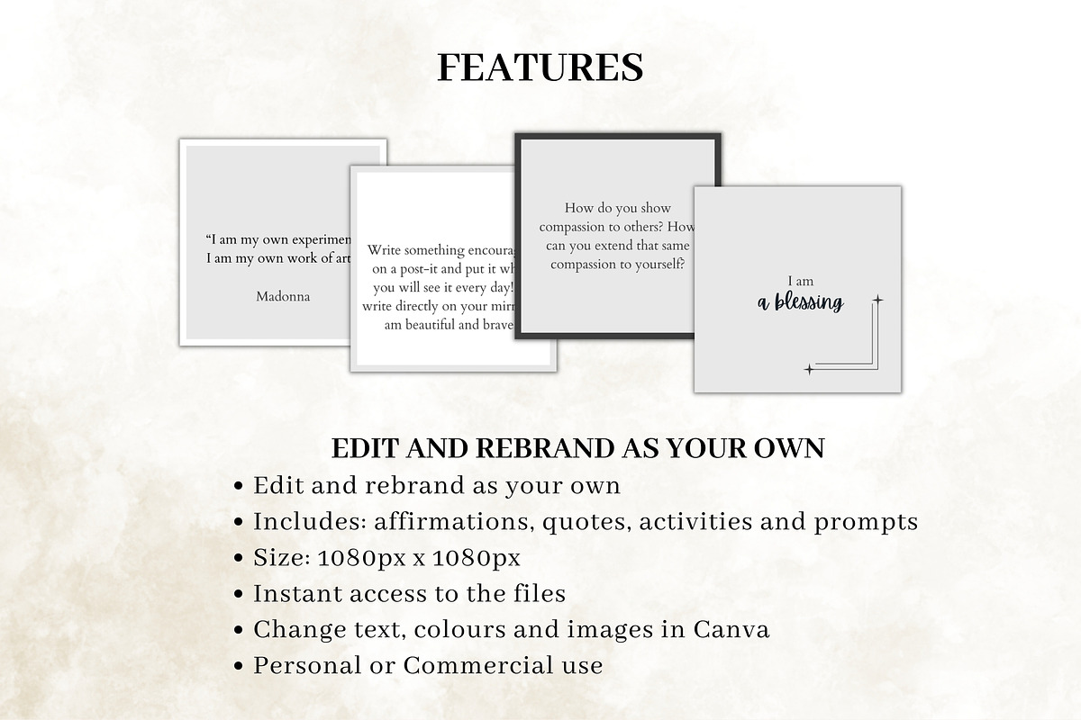 240 Editable Card Deck Template, a Design Template by Digital By Nikoleta (Photo 2 of 9)