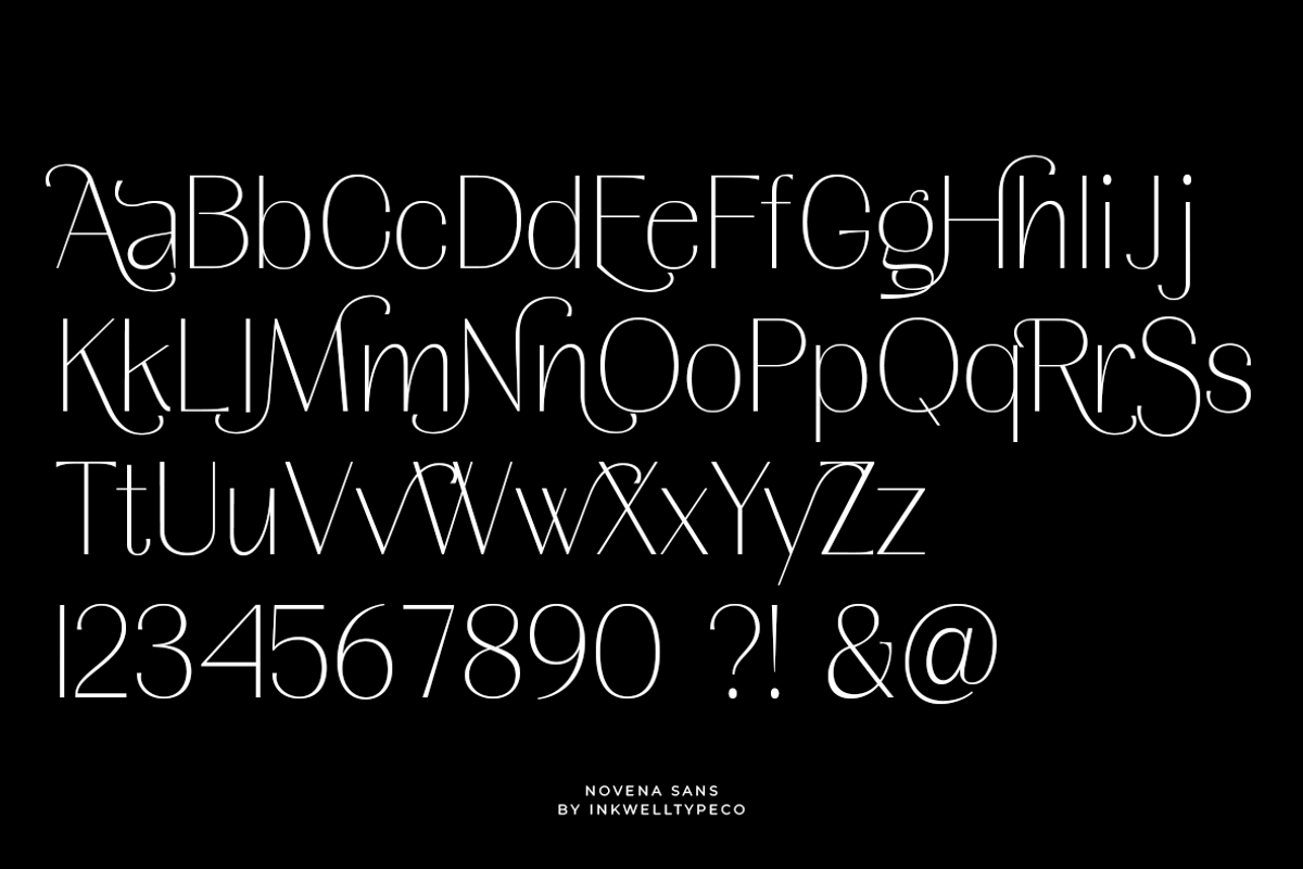 Novena | Modern Elegant, a Sans Serif Font by InkwellTypeCo (Photo 5 of 12)