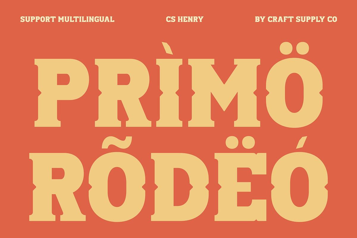 CS Modley – Western Font, a Slab Serif Font by Craft Supply Co. (Photo 7 of 8)