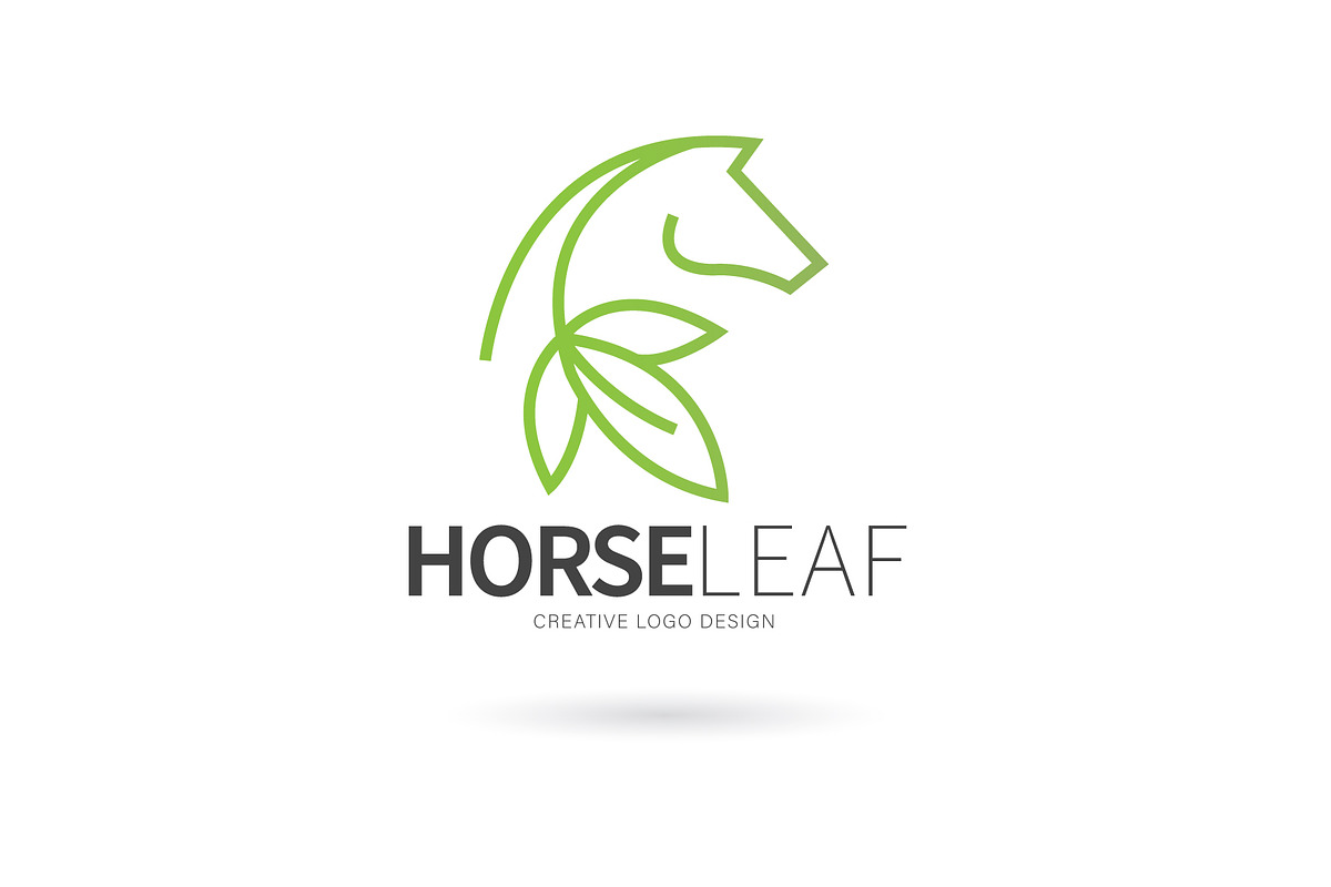 Horse leaf logo, a Branding & Logo Template by Logocreative (Photo 1 of 3)