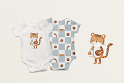 Tiger and cookies, a Pattern Graphic by Olena Kuznietsova (Thumbnail 8 of 8)