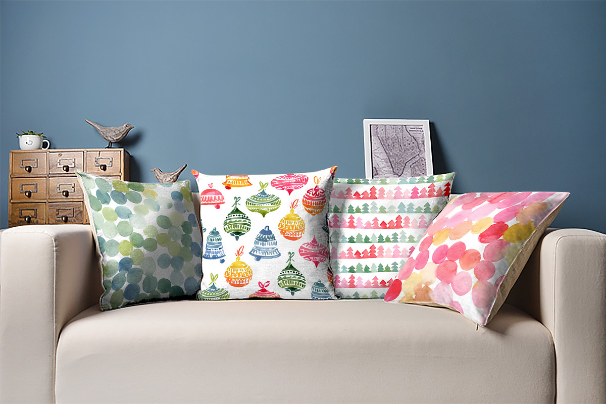 Cheerful Christmas Backgrounds, a Pattern Graphic by swiejko (Photo 2 of 10)