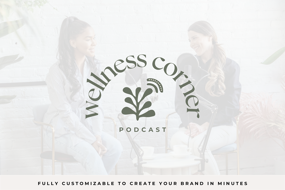 Podcast Logo Kit Canva Template, a Branding & Logo Template by BrandhavenStudio (Photo 2 of 11)