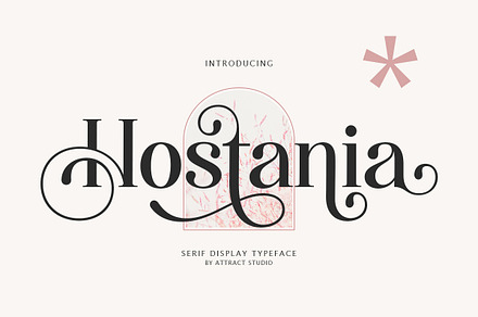 Hostania, a Serif Font by Attract Studio
