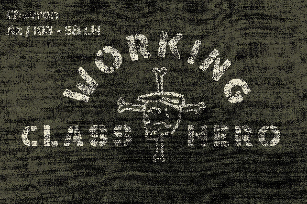 Neblat Stencil Font, a Handwritten Font by AROKA (Photo 4 of 6)