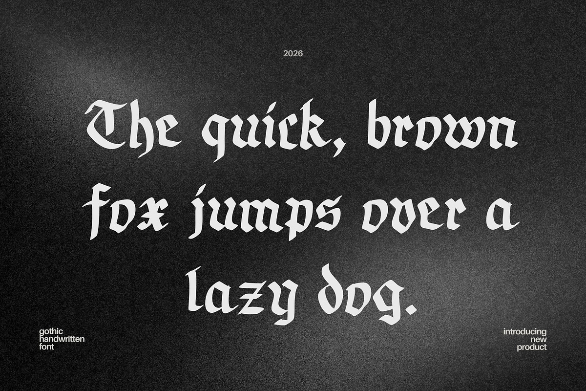 Nosticfer Gothic Handwritten Font, a Blackletter Font by Ashiya Pixel (Photo 5 of 11)