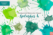 Watercolor Clipart Splashes Bundle, an Illustration by LittleAcornGraphics (Thumbnail 7 of 12)