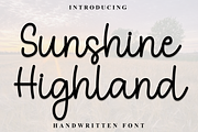 Sunshine Highland, a Handwritten Font by InermediaSTUDIO (Thumbnail 1 of 8)
