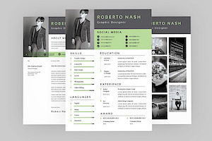 Hybrid Resume Designer, a Resume Template by AQR Studio