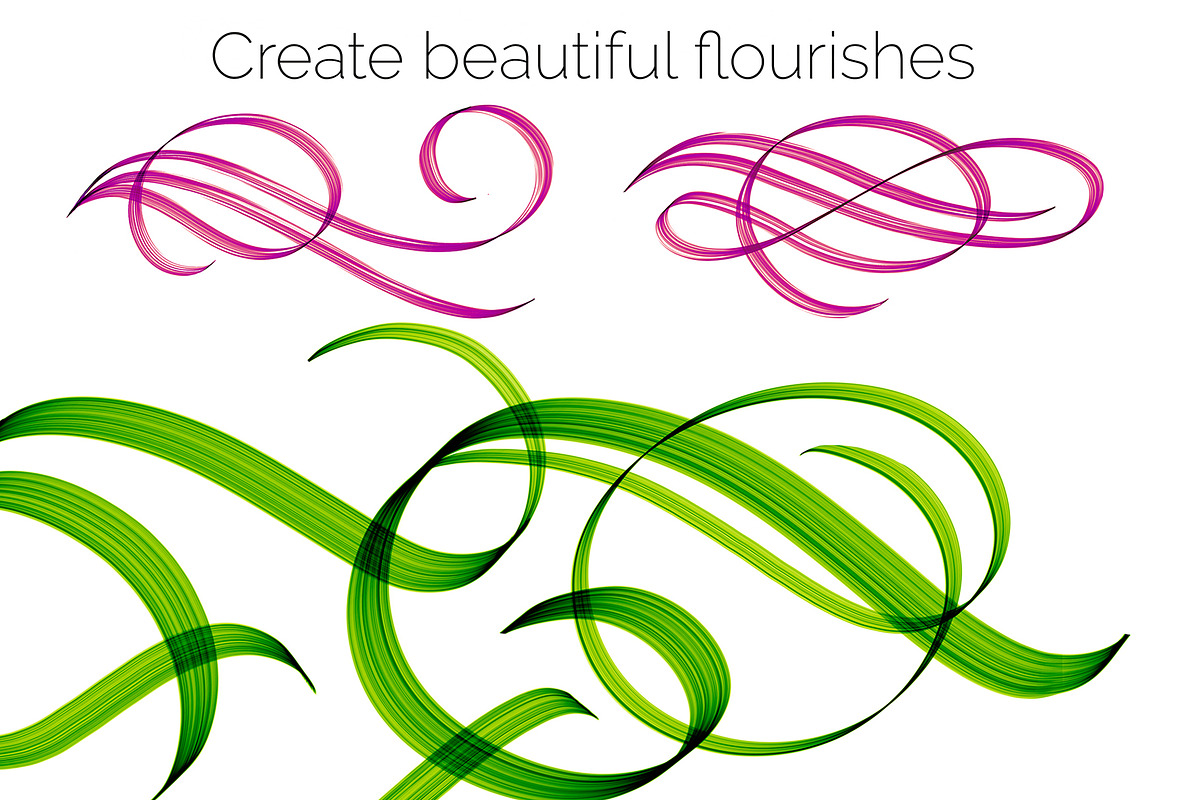 Calligraphy Procreate Brushes, a Brush Add-On by ZenLettering (Photo 4 of 16)