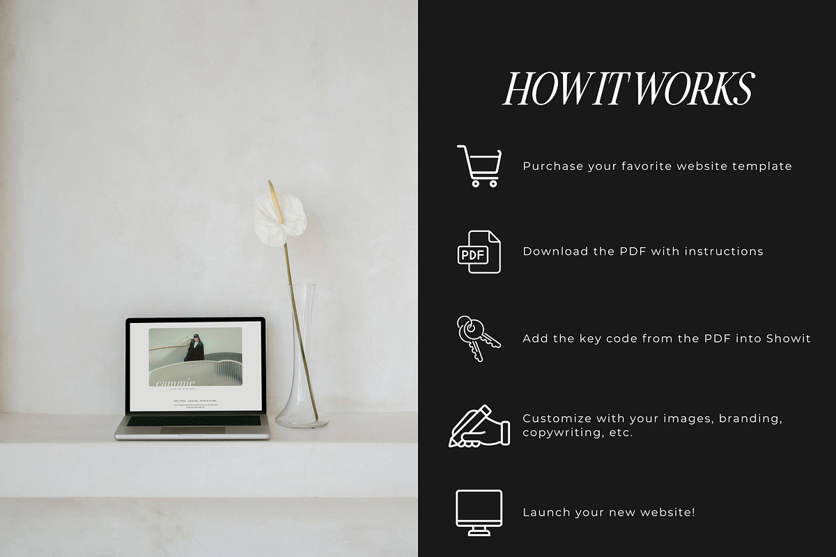 Showit Instagram Links Page Template preview 3