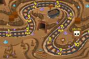 Game Level Map Pack - Horizontal, an Illustration by pzUH (Thumbnail 4 of 8)