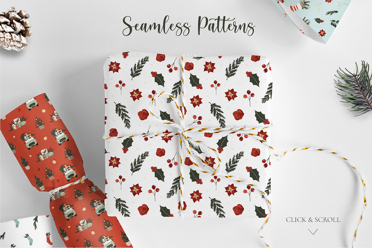 Christmas Mood - winter holiday set, a Seasonal Illustration by Madiwaso (Photo 8 of 12)