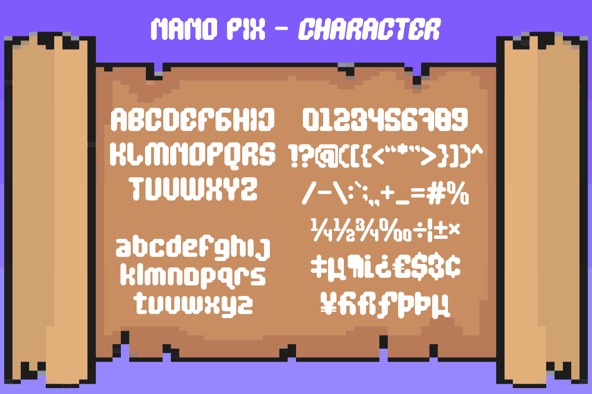 Nano Pix - Pixel Game Family, a Font by Dharmas Foundry (Photo 12 of 12)