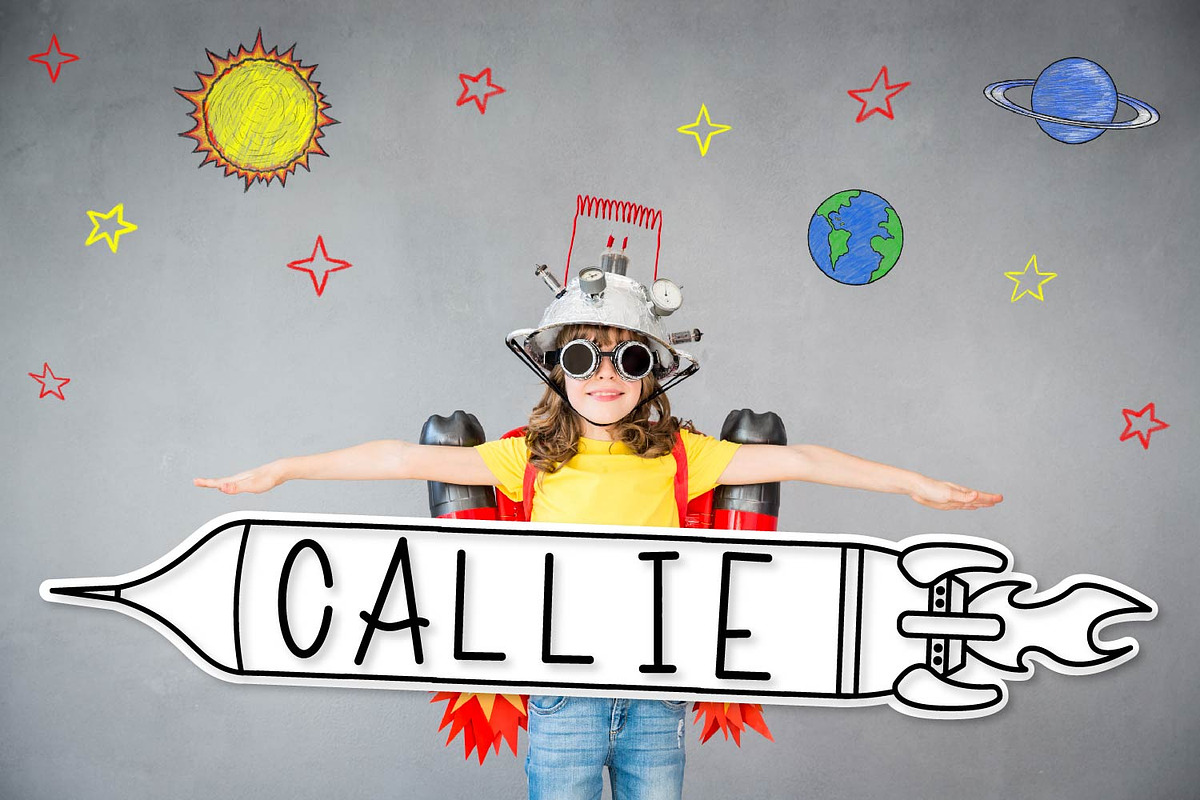 Rocket Kids - A DIY Rocket Font preview 4