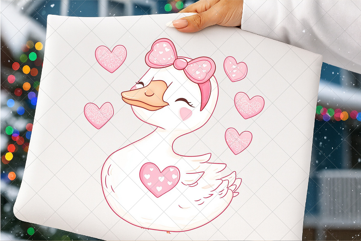 Valentine Goose Clipart, Ducks PNG, an Illustration by SinaCreation (Photo 6 of 7)