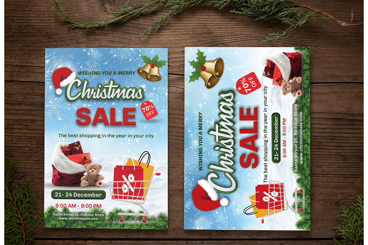 Christmas Sale Flyers, a Flyer Template by designerzDukan (Photo 2 of 2)