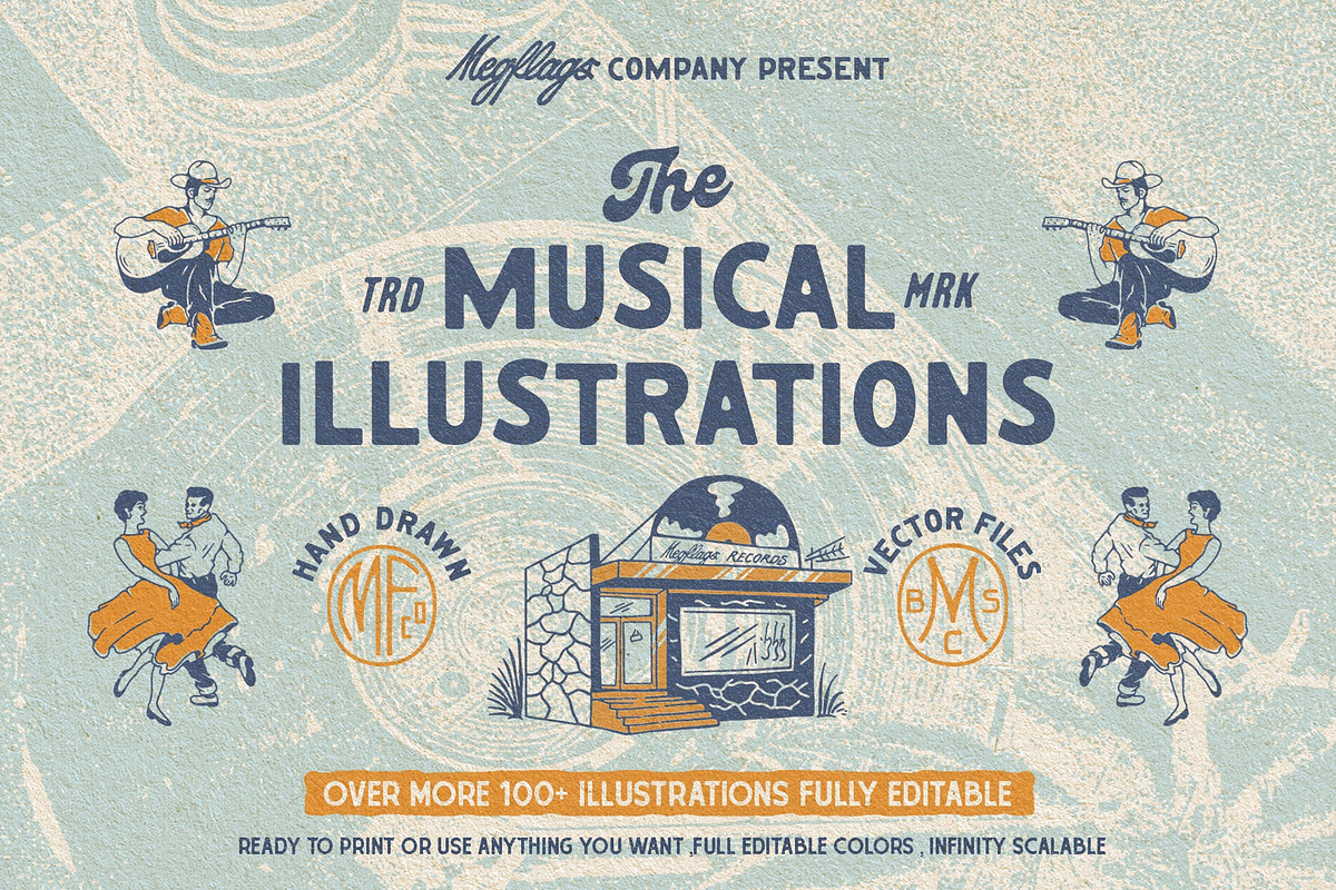 Musical Illustrations, a Person Illustration by Megflags (Photo 1 of 10)