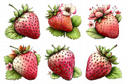 Whimsical Spring Strawberry Clipart, an Illustration by Daily.Designs (Thumbnail 3 of 7)