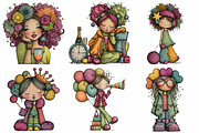 Girly Happy New Year Clipart, an Illustration by Daily.Designs (Thumbnail 3 of 5)