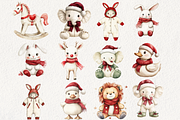 Baby’s 1st Christmas Festive Clipart, an Illustration by NadiaTheronArt (Thumbnail 3 of 4)