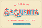 Sequents - Layered Font (+ORNAMENT), a Font by Letterhend Studio (Thumbnail 1 of 9)