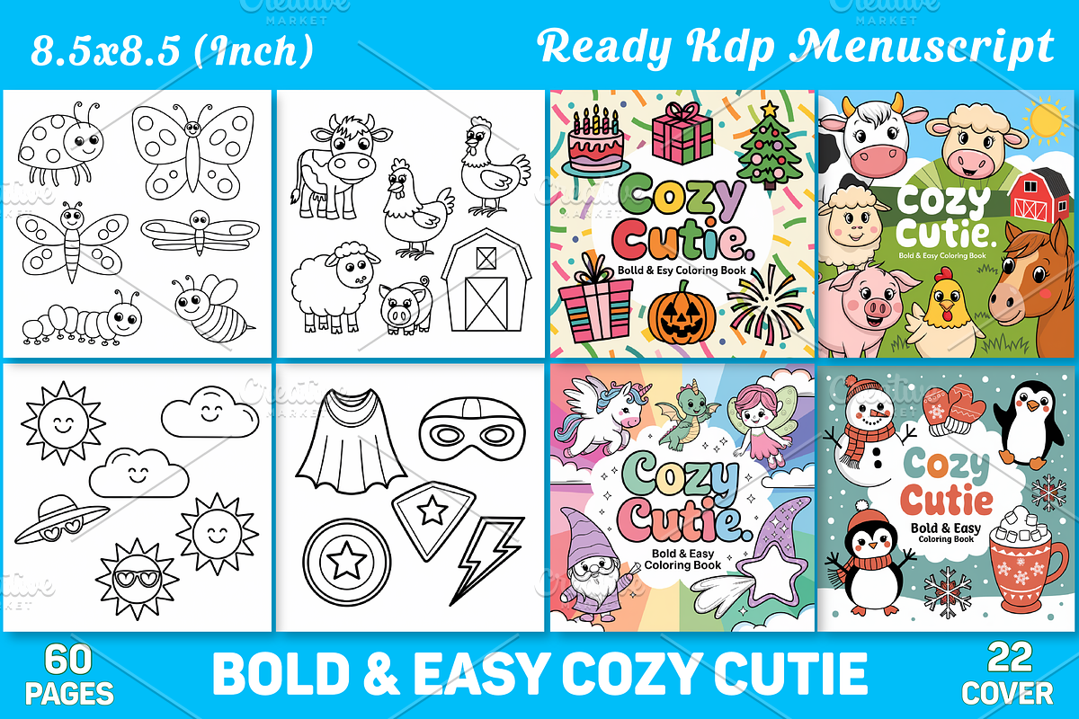 Cozy Cutie Coloring Book Vol- 03, a Decorative Illustration by Coco Bloom (Photo 1 of 4)