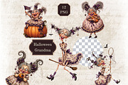 Tall and Fat Clipart Character Set, a Decorative Illustration by Print Haven Mochi Vintage (Thumbnail 3 of 6)