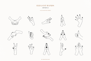 Hands & Logos/ Logo Templates Bundle