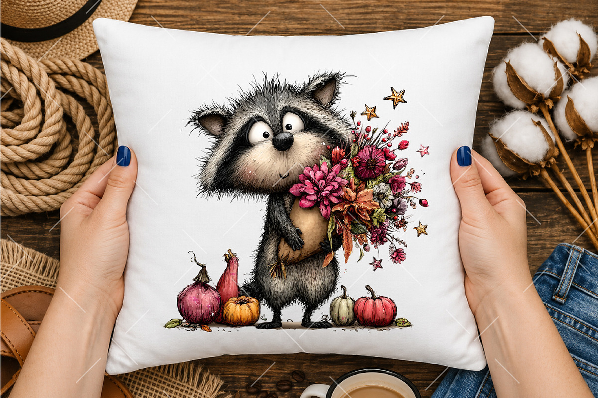 Whimsical Halloween Animals Clipart, a Seasonal Illustration by OK Design (Photo 4 of 6)