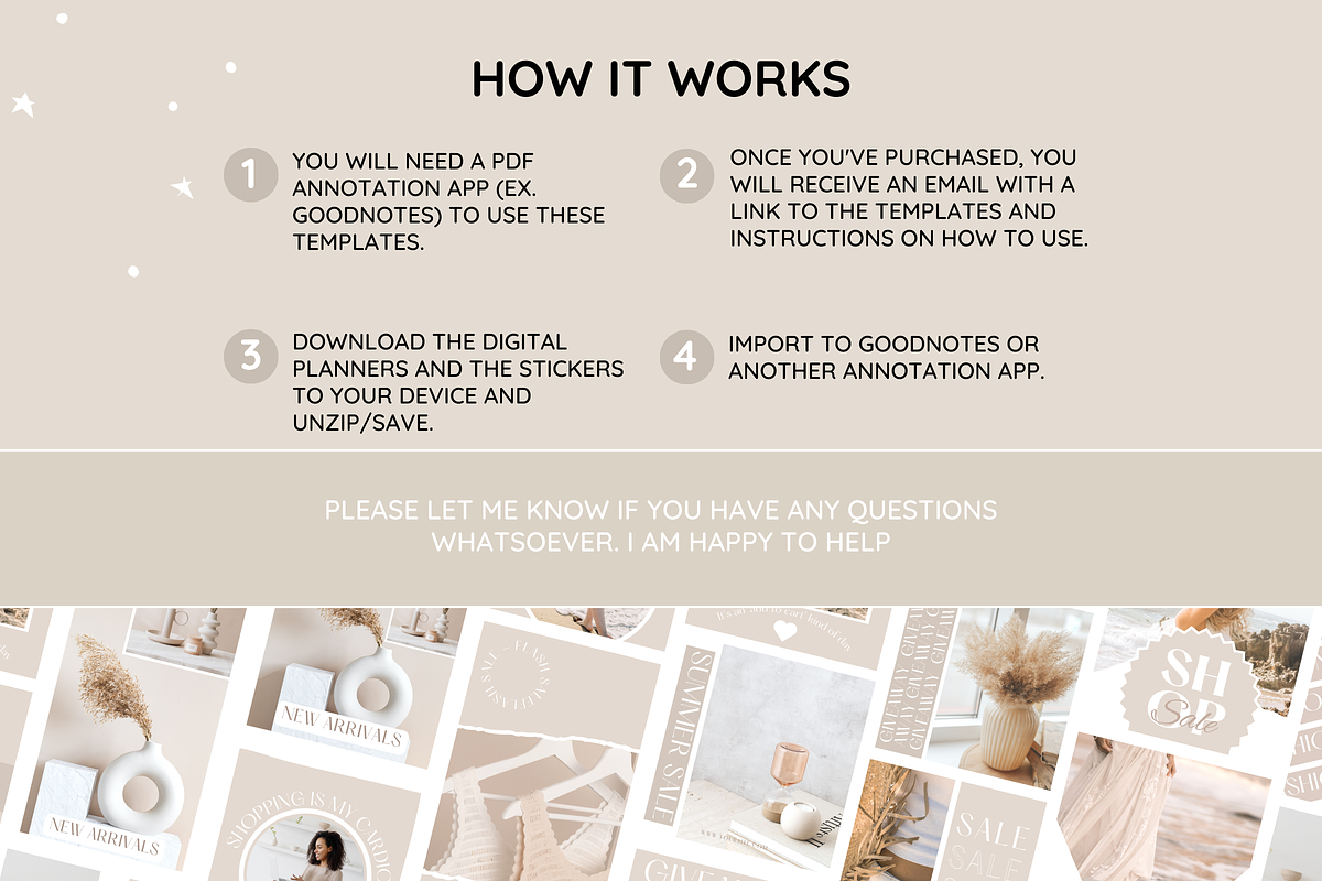 Cute Digital Life Planner 750+ pages, a Templates & Theme by SunshineStudioBoutique (Photo 9 of 9)