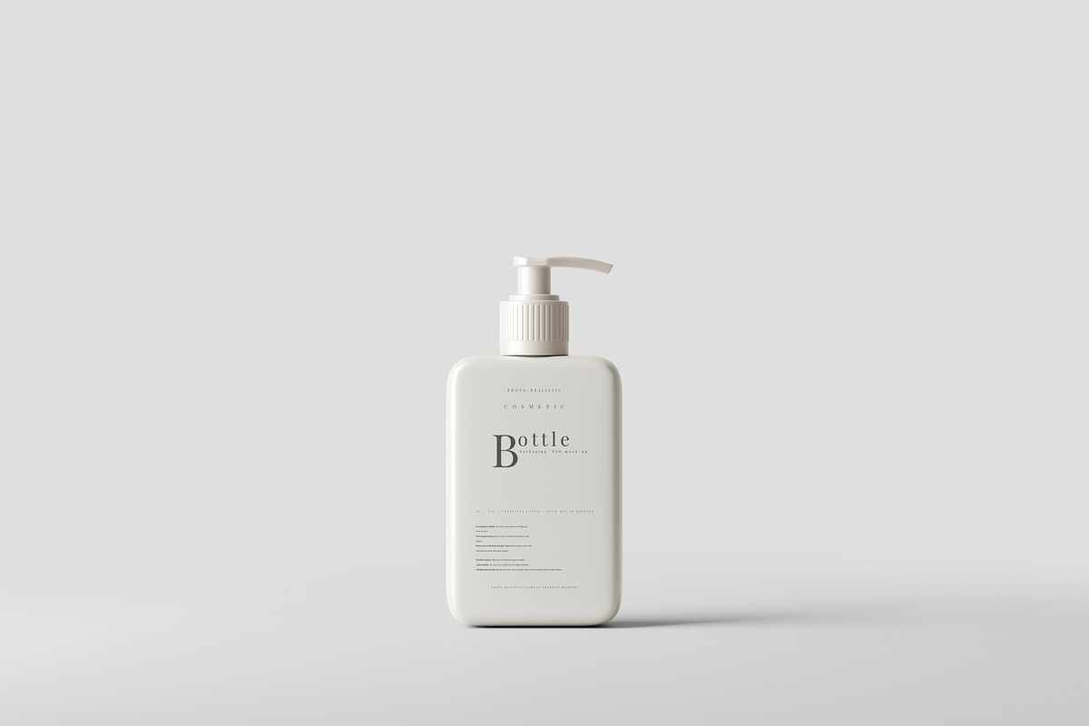Square Pump Bottle Mockup, a Cups & Container Mockup by pmvch (Photo 1 of 10)