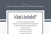 Resume Template, a Resume Template by ResumeInventor (Thumbnail 6 of 6)