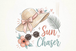 Summer Tropical Sublimation Design, a Seasonal Illustration by DreamPrint404