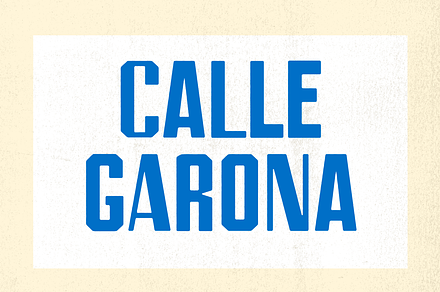 Calle Garona - Spanish inspired Font