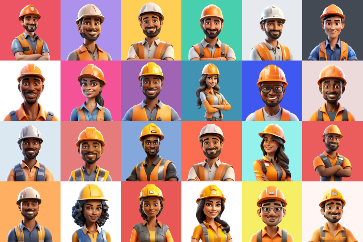 125 Animoji - Builder People, a Characters & Person 3D Model by Digital Blood (Photo 4 of 9)