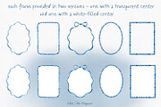 Frames and Borders-Blue Watercolor, an Object Graphic by Solo Art Original (Thumbnail 3 of 8)
