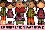 Valentine Love Clipart, a Graphic by CitraGraphics (Thumbnail 1 of 4)