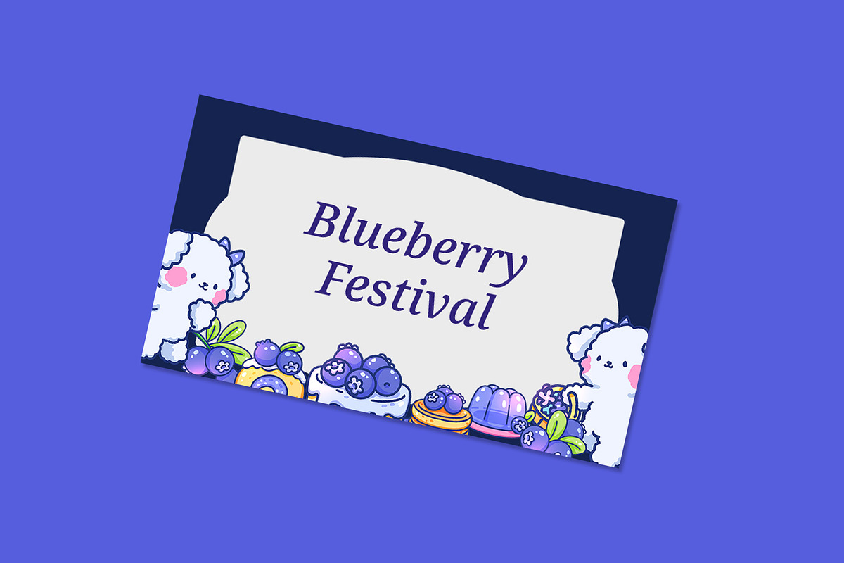 Sweet Blueberry Delight, an Animal Illustration by CreativeValuation (Photo 8 of 12)